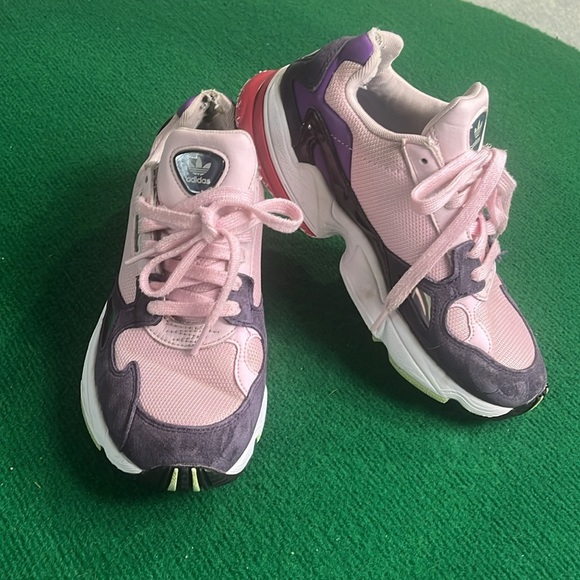 Adidas Pink and Gray Lace-Up Sneakers - Picture 2 of 6